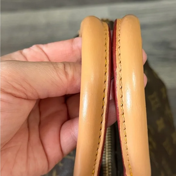 Louis Vuitton Speedy 25 Brown Monogram Satchel with Pink Scarf and Charm - Picture 13 of 16